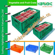 portable plastic vegetable crates with hollowed handles
